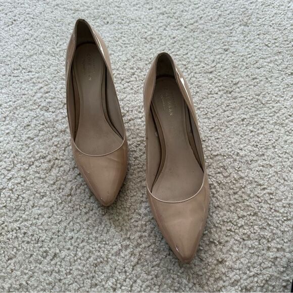 Cole Haan Tan/Nude Shiny Career Pumps/Heels - Picture 3 of 13